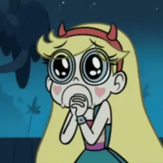 ⭐️ Star Butterfly Star vs. the Forces of Evil Star Butterfly, Hoạt hình, Khóc, Buồn, Lo lắng, Anime, Disney whatsapp sticker