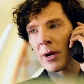🔎 Sherlock Holmes Sherlock Sherlock, Benedict Cumberbatch, Série TV, BBC, Détective, Personnage whatsapp sticker
