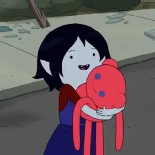 🖤 Marceline Adventure Time cartoon, vampire, character, Adventure Time, Marceline whatsapp sticker