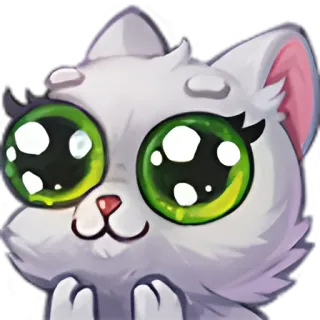 ☺️ cat, cute, kawaii, sticker, animal telegram sticker