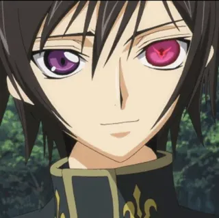 🥀 Lelouch Lamperouge Code Geass 애니메이션,  를르슈, 코드 기아스, 애니메이션 캐릭터, 진지한 telegram sticker