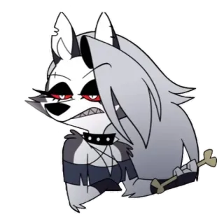 😐 Loona Helluva Boss dibujos animados, Helluva Boss, Loona, sabueso infernal, animado whatsapp sticker