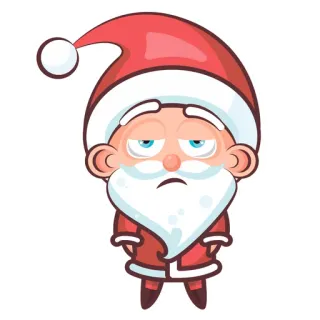 😆 Santa Claus Weihnachtsmann, Weihnachten, Feiertag, Cartoon, Figur, Festlich telegram sticker