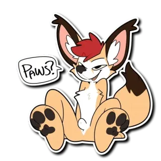 💦 Paws? telegram sticker