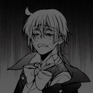 ⛓ Манга, Аниме, Грустный, Подавленный, Комикс telegram sticker