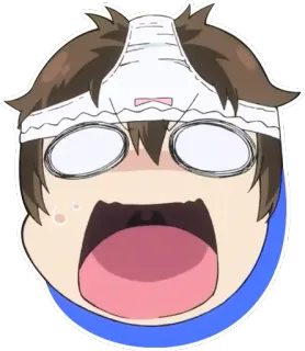😱 anime, cartoon, shocked, underwear, embarrassed, funny whatsapp sticker