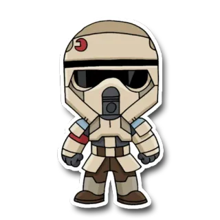 🔫 Star Wars star wars, scout trooper, stormtrooper, militarne, postać, naklejka telegram sticker