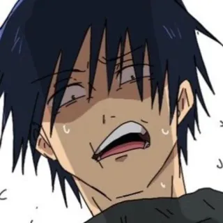 😳 Anime, Manga, Reakcja, Zły, Kreskówka whatsapp sticker