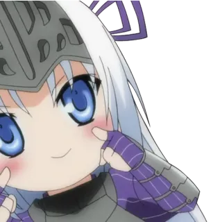 😊 Anime, Chibi, Kawaii, Armadura, Lindo telegram sticker