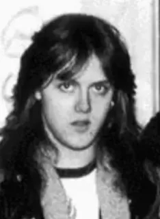 😏 Lars Ulrich musicista, batterista, Metallica, rock, band telegram sticker