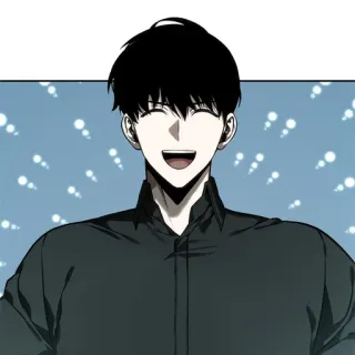 ⚰ Anime, Manga, Personage, Lachend, Portret telegram sticker