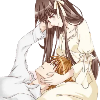 ❤️ Аниме, Пара, Романтика, Манга, Любовь telegram sticker