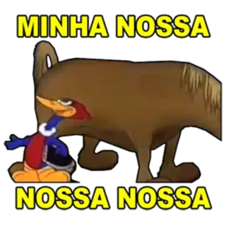 🐎 Woody Woodpecker MINHA NOSSA
NOSSA NOSSA cartoon, woody woodpecker, funny, ostrich, minha nossa telegram sticker