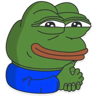 😏 Pepe the Frog frog, pepe, meme, internet, expression, green telegram sticker
