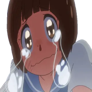 😭 Anime, weinen, Tränen, traurig telegram sticker