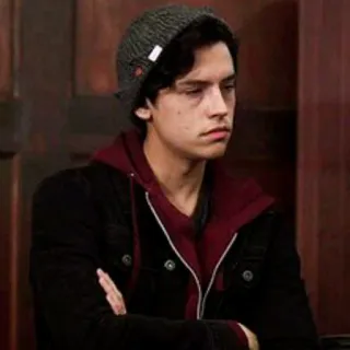 🍁 Jughead Jones Riverdale Jughead, Riverdale, Cole Sprouse, Drama adolescente, Série de TV telegram sticker