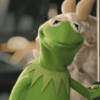 🐸 Kermit 科米蛙, 布偶, 木偶, 表情包, 微笑 whatsapp sticker
