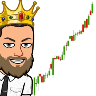 👍 Avatar, Mann, Krone, Börse, Trading, Finanzen, Kerzenchart, Grün, Rot telegram sticker