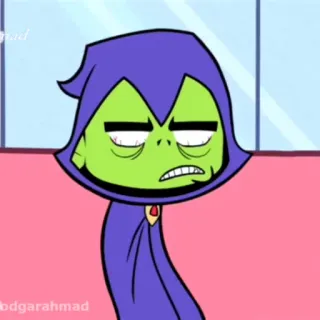 💀 Raven Teen Titans Go! Cartone animato, Supereroe, Teen Titans, Magia, Gotico telegram sticker