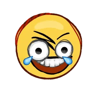😂 Emoji, Loco, Ojos, Divertido, Risa whatsapp sticker