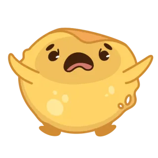 😦 卡通, 可爱, 悲伤, 表情符号, 人物 telegram sticker