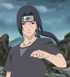 🎼 Itachi Uchiha Naruto итачи, учиха, наруто, аниме, манга, ниндзя, сёнен telegram sticker