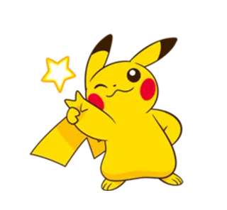 😉 Pikachu Pikachu, Pokemon, Kreskówka, Obraźliwy gest, Środkowy palec, Anime telegram sticker