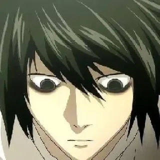 📓 L Lawliet Death Note Аниме, Детектив, Интеллектуальный, Мрачный, Мистика telegram sticker