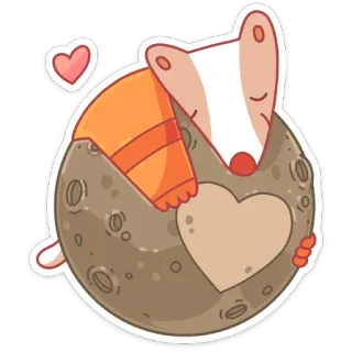 Белка и Стрелка (@TgSticker) telegram stickers