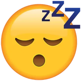 😴 ZZZ эмодзи, сон, zzz, уставший, спящий telegram sticker