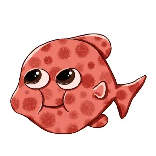 🥳 鱼, 可爱, 动物, 海洋, 海洋, 水, 卡通 telegram sticker