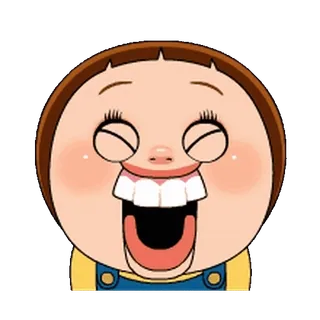 😬 Dibujo animado, Cara, Risa, Expresión, Lindo, Humor telegram sticker