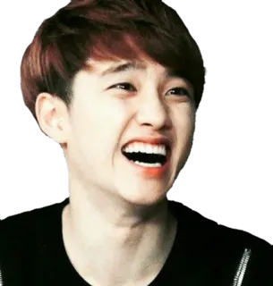 😅 persona, hombre, cara, retrato, sonrisa, kpop, asiático whatsapp sticker