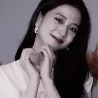 💗 mulher, coração, amor, sorriso, asiática, kpop, fofa, menina whatsapp sticker