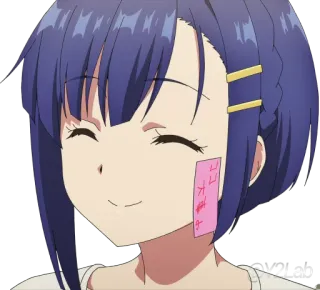 😊 ココ 大丈夫 です Anime, Garota, Japonês, Sticker, Texto, Nota telegram sticker