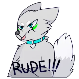 😠 RUDE!!! telegram sticker
