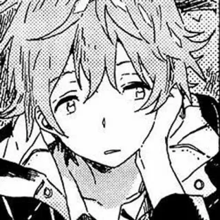 🖤 Anime, Manga, Ragazzo, Carino, Schizzo telegram sticker