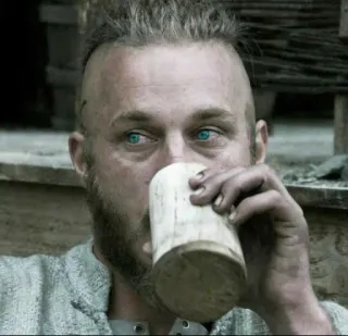 🩸 Ragnar Lothbrok Vikings ラグナル・ロズブローク, ヴァイキング, 飲酒, トラヴィス・フィメル, 歴史ドラマ, テレビ番組 telegram sticker