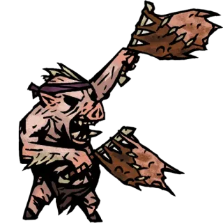 🏴 монстр, фэнтези, существо, свинья, оружие, огр, игра telegram sticker
