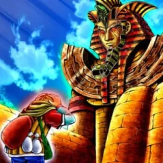 🇪🇬 egypt, pharaoh, sphinx, anime, desert telegram sticker