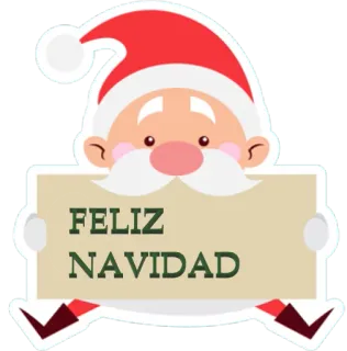 🤗 Santa Claus FELIZ NAVIDAD Рождество, Дед Мороз, Праздник, Feliz Navidad, Празднование telegram sticker