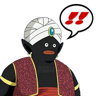 ‼️ Mr. Popo Dragon Ball DIG444 Anime, Karakter, Mr. Popo, Dragon Ball whatsapp sticker