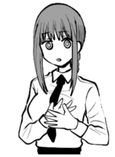 😯 Makima Chainsaw Man makima, chainsaw man, anime, manga, character telegram sticker