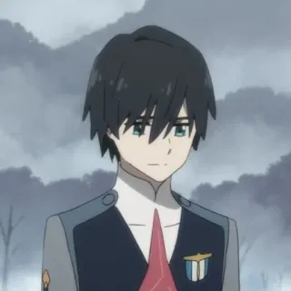 🍓 Hiro Darling in the Franxx Anime, Personnage, Hiro, Darling in the Franxx, Animation telegram sticker