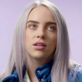 💧 Billie Eilish นักร้อง, คนดัง, ศิลปิน, เพลง, ป๊อป telegram sticker