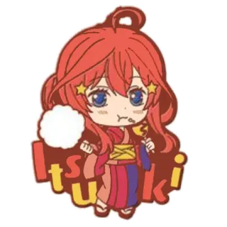 ❤ Itsuki Nakano The Quintessential Quintuplets Itsuki Anime, Karakter, Kawaii, Imut, Manga, Gadis, Itsuki Nakano, The Quintessential Quintuplets whatsapp sticker