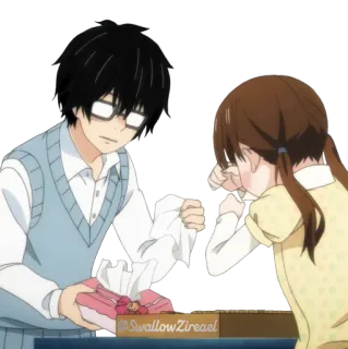 😭 SWALLOW Zireael Anime, Quà tặng, Buồn, Quà tặng, Phim hoạt hình telegram sticker