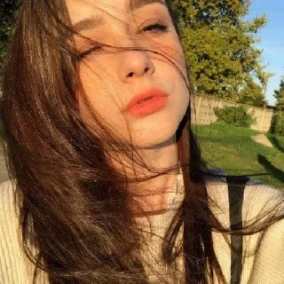 🦋 ritratto, donna, bruna, bellezza, ragazza, viso telegram sticker