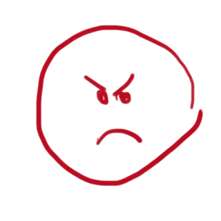 😡 bravo, vermelho, emoji, rosto, chateado, frustrado whatsapp sticker
