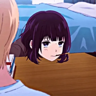 🦠 Anime, Mädchen, Tisch, Pocky, Süß, Manga telegram sticker
